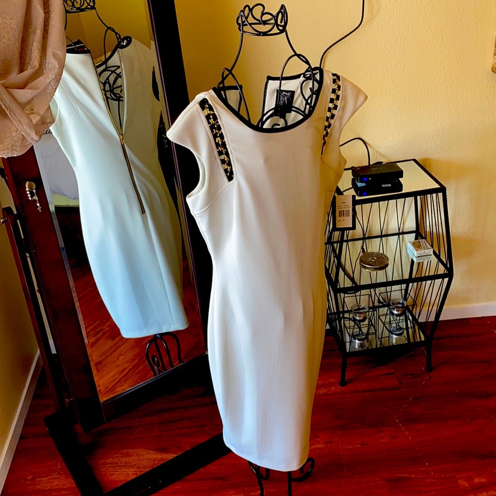 Ivory cocktail dress by JAX size 8